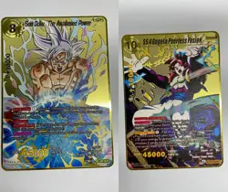 2PCS Son Goku SS4 Gouela Metal Dragon Ball Card-Collectible Gift Display Toys - Image 1