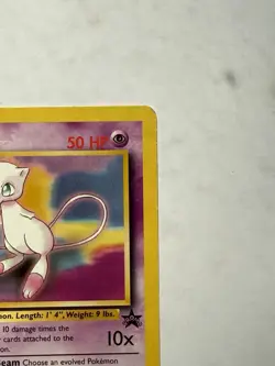 Mew 8 WotC Non Holo Vintage Base Set Original Black Star Promo Pokemon Card HP - Image 5