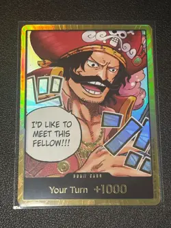DON!! Card (Gol.D.Roger) (Gold) DON!! Carrying On His Will NM - Image 1