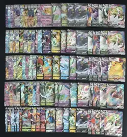 100 Lot Pokemon TCG Chinese Card RR RRR VMAX Umbreon Sylveon Pikachu A23 SQ - Image 1