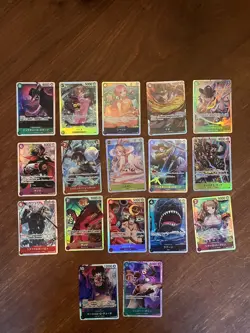 One Piece Japanese SR Card Lot - Image 1