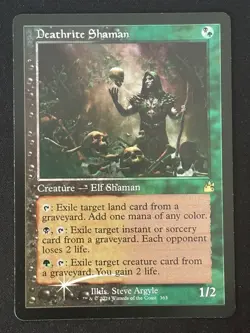 1x MTG Deathrite Shaman (Retro Frame, Foil) - Ravnica Remastered (RVR) #363 - Image 1