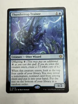 Thundertrap Trainer Bloomburrow Regular 78 Blue Rare NM Condition - Image 1