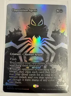 Opposition Agent (Borderless) Foil 0019 Marvel Universe Eternal-Legal MTG NM - Image 3