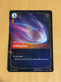 League Of Legends Riftbound Origins Falling Star Rare #029/298 - Image 1
