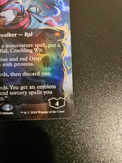 Ral, Crackling Wit (Borderless) (Raised Foil) #353 - Bloomburrow MTG - Image 3
