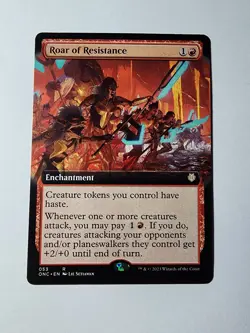 Roar of Resistance (Extended Art) Commander: Phyrexia: All Will Be One Regular - Image 1