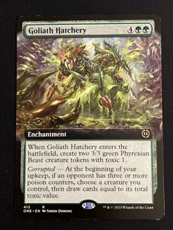 1x Goliath Hatchery (413) Extended Art Phyrexia All Will Be One LP MTG Magic x1 - Image 1