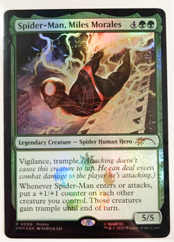 Spider-Man, Miles Morales Magic: The Gathering Rare Foil Promo Universes Beyond - Image 1