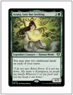 1x Azusa, Lost but Seeking, Commander Masters, Magic the Gathering MTG NM - Image 1