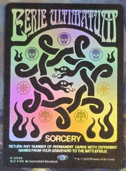 1x FOIL Eerie Ultimatum MTG Encyclopedia Of Magic Secret Lair NM - Image 1