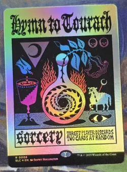 1x FOIL Hymn To Tourach MTG Encyclopedia Of Magic Secret Lair NM - Image 1