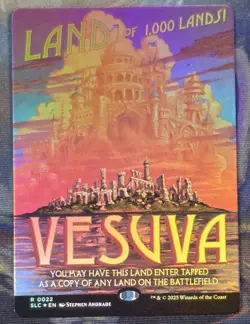 1x FOIL Vesuva MTG Encyclopedia Of Magic Secret Lair NM - Image 1