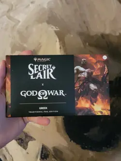 MTG God of War: Greek, Foil, New/Sealed, Secret Lair Drop (In Hand) - Image 1