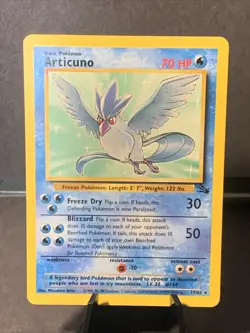Pokemon TCG Articuno 17/62 Fossil Set Non-Holo Unlimited WOTC VTG 1999 - Image 1