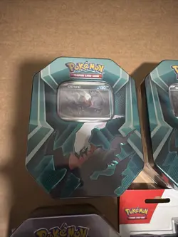 Pokemon TCG Tyranitar & Darkrai - Lot Of 3 New Sealed Tin & Temporal Blister - Image 2
