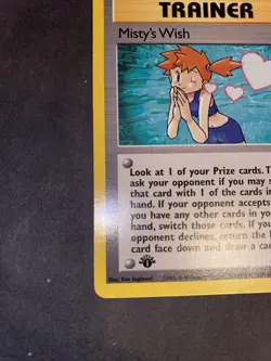 Misty's Wish 108/132 Gym Challenge Non Holo Vintage Pokemon FIRST EDITION - Image 3