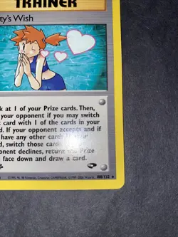 Misty's Wish 108/132 Gym Challenge Non Holo Vintage Pokemon FIRST EDITION - Image 4
