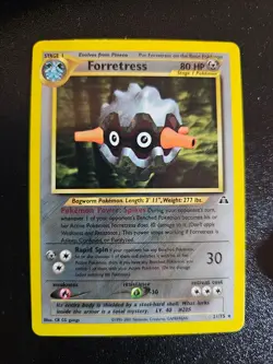 Forretress 2/75 Holo Rare Pokemon 2001 Neo Discovery DMG/HP - Image 1