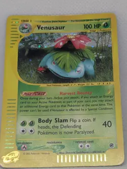 Venusaur 030/165 Expedition Base Set Holo Rare Pokemon TCG Nintendo e-reader LP - Image 3