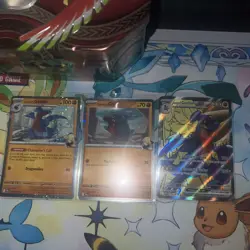 Pokemon Destined Rivals Promo Set Cynthia’s Garchomp Ex 204 Blackstar Mint - Image 2