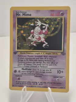 Mr Mime Pokemon 1st Edition NM - WOTC Holo 6/64 Jungle 1999 - Image 1