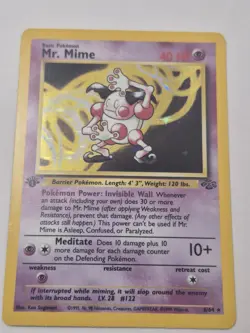 Mr Mime Pokemon 1st Edition NM - WOTC Holo 6/64 Jungle 1999 - Image 3