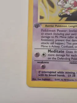 Mr Mime Pokemon 1st Edition NM - WOTC Holo 6/64 Jungle 1999 - Image 5