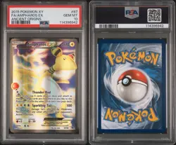 2015 Pokemon XY Ancient Origins Full Art Ampharos EX 87 PSA 10 Gem Mint New Cert - Image 3