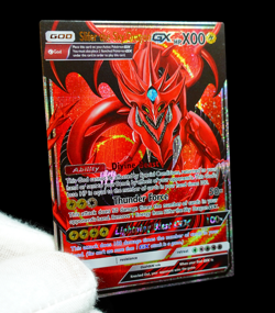 Yu-Gi-Oh Pokemon GX Crossover Slifer the Sky Dragon Holo FX Alt Art Custom Card - Image 3