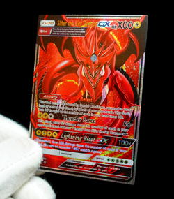 Yu-Gi-Oh Pokemon GX Crossover Slifer the Sky Dragon Holo FX Alt Art Custom Card - Image 4