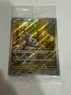 17 Mimikyu Pokemon SVP 075 Full Art Illustration Rare Black Star Promo NM - Image 1