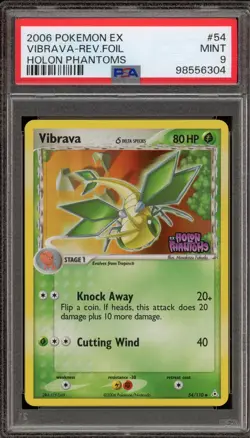 Pokemon Vibrava EX Holon Phantoms Reverse Holo #54 PSA 9 Mint - Image 1