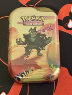 Pokemon TCG Scarlet & Violet SHROUDED FABLE OKIDOGI Mini Tin *NEW & SEALED* - Image 1