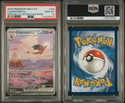 2023 Pokemon 151 English Charizard EX 199/165 Special Illustration Rare PSA 10 - Image 2