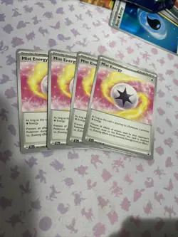 Pokemon Temporal Forces Mist Energy 161 Playset X4 NM - Image 1