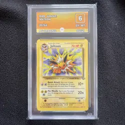 Jolteon 20/64 pokemon 1999 jungle graded 6 EX-MT - Image 1