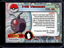 2000 Topps Chrome Pokemon Venonat Spectra #48 - Image 2