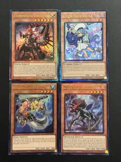 2025 YUGIOH RA04 ULTIMATE RARE FIENDSMITH ENGRAVER NM BONUS SET - Image 1
