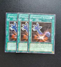 Yu-Gi-Oh - Premature Burial 3X - Full Playset - Image 1