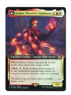 Joshua, Phoenix's Dominant (Extended Art) R 494 Foil Final Fantasy MTG Card NM - Image 1