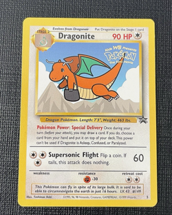 Pokemon Card Dragonite #5 RARE First Movie Stamped Black Star Promo WOTC English - Image 1