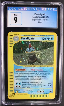Pokemon ~ Expedition Base Set ~ Feraligatr ~ Holo Rare ~ CGC 9 Mint ~ #12 - Image 1