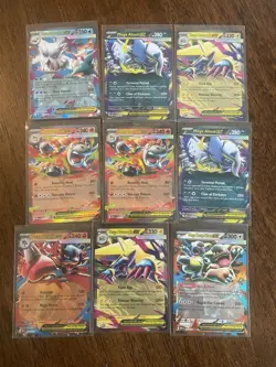 Mega Evolutions EX Lot of Nine Pokemon Cards (Absol, Lucario, Manectric) - Image 1