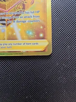 Gold Box Of Disaster Pokemon Full Art Trainer Card - Image 4