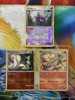 Vintage Pokemon Card Lot Holo Reverse Holo Fire Gengar Ninetales - Image 1
