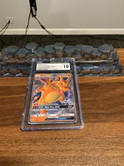 CGC 10 Charizard GX SM211 Black Star Promo Hidden Fates Pokemon Card - Image 1