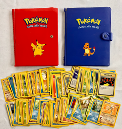 Vintage Pokemon Card Binder Lot WOTC Fossil Jungle Gym Hero Team Rocket Base Set - Image 1