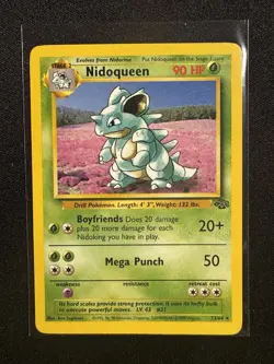 Pokemon TCG Jungle Set Nidoqueen Non Holo Rare Card 23/64 - Image 1