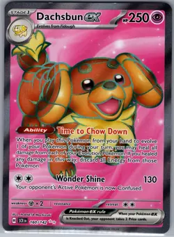Dachsbun ex 160/142 SV07: Stellar Crown - Pokemon Card - NM - Image 1